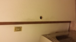 new deadbolt installation - before2