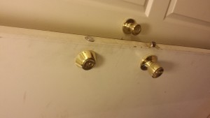new deadbolt installed - front