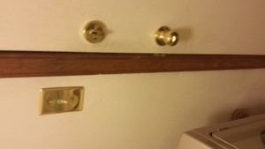 new deadbolt installed - back