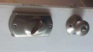 keypad deadbolt - back