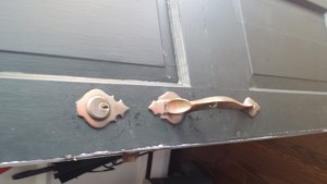 door handle set - before